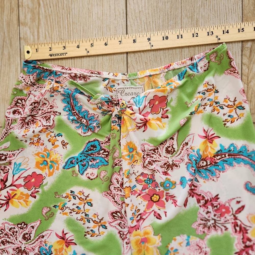 Praia printe casual cover up knot pants - Picture 4 of 12